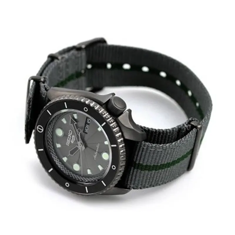 Seiko 5 Sports Auto NARUTO & BORUTO "Shikamaru" Limited Edition Watch | SRPF75K1